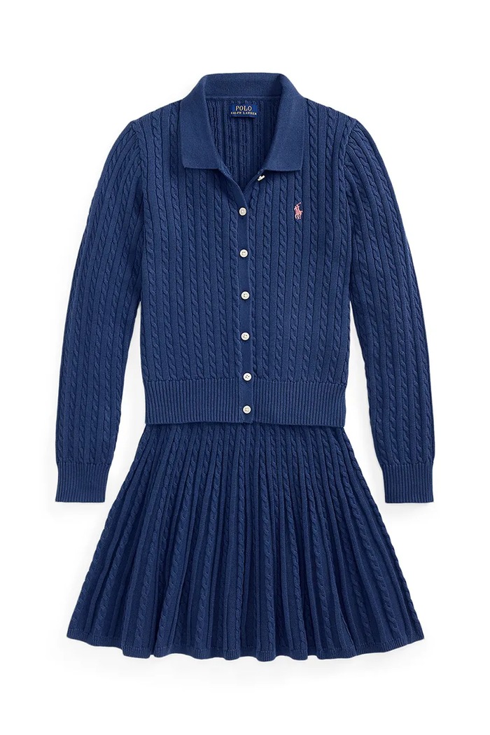 Polo Ralph Lauren Súprava detská bavlnená 313950779502 tmavomodrá AW26
