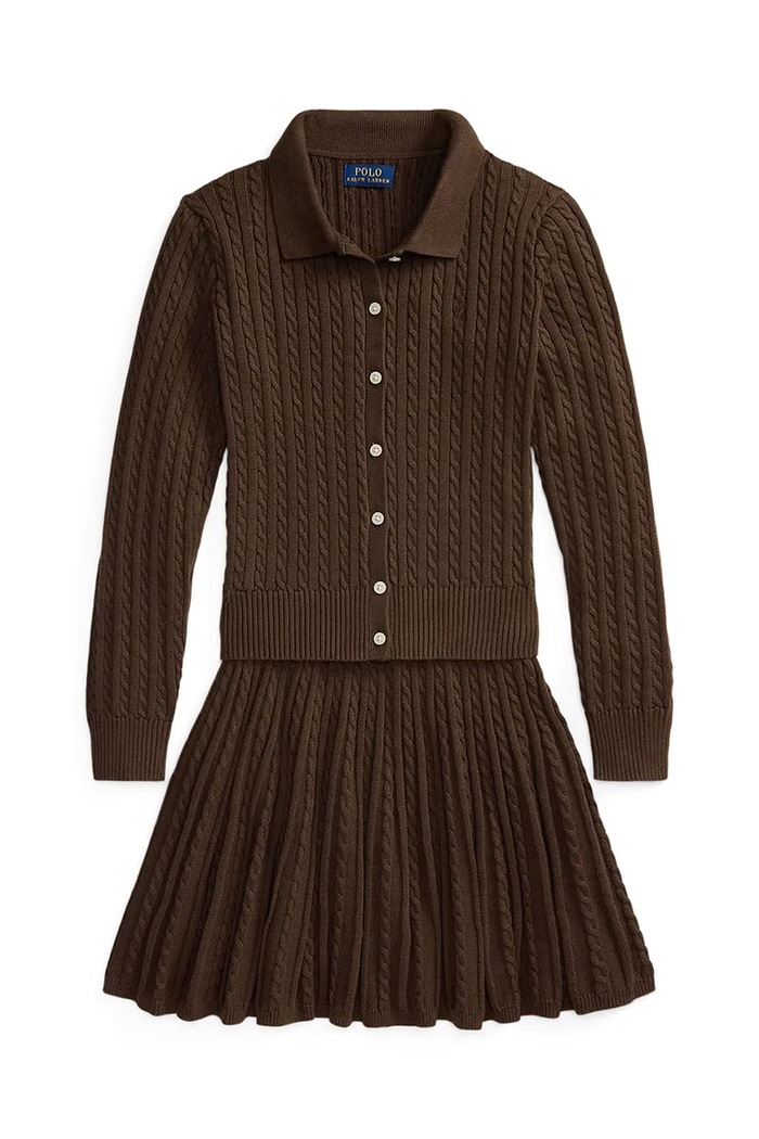Polo Ralph Lauren Súprava detská bavlnená 313950779501 hnedá AW26