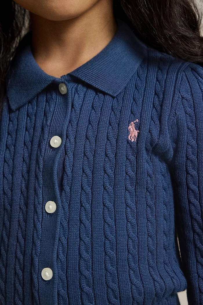 Komplet codzienny dziecięcy bawełniany Polo Ralph Lauren granatowy 312950779501