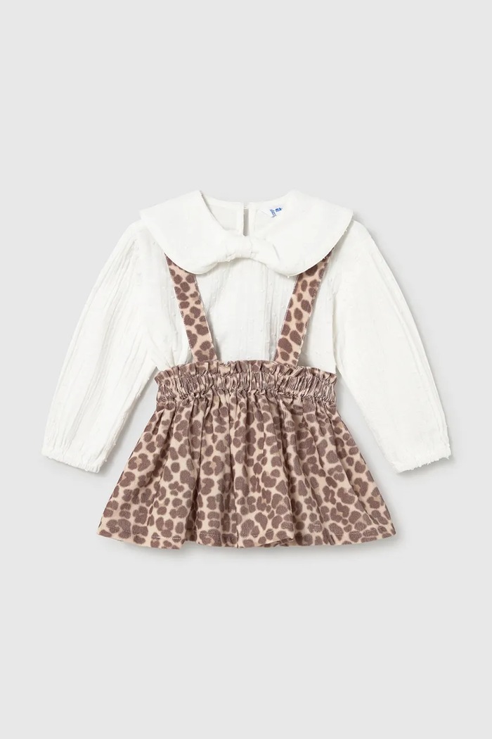 Mayoral Každodenní set dětský bavlněný 2950.4C.Baby.9BY2 hnědá AW26