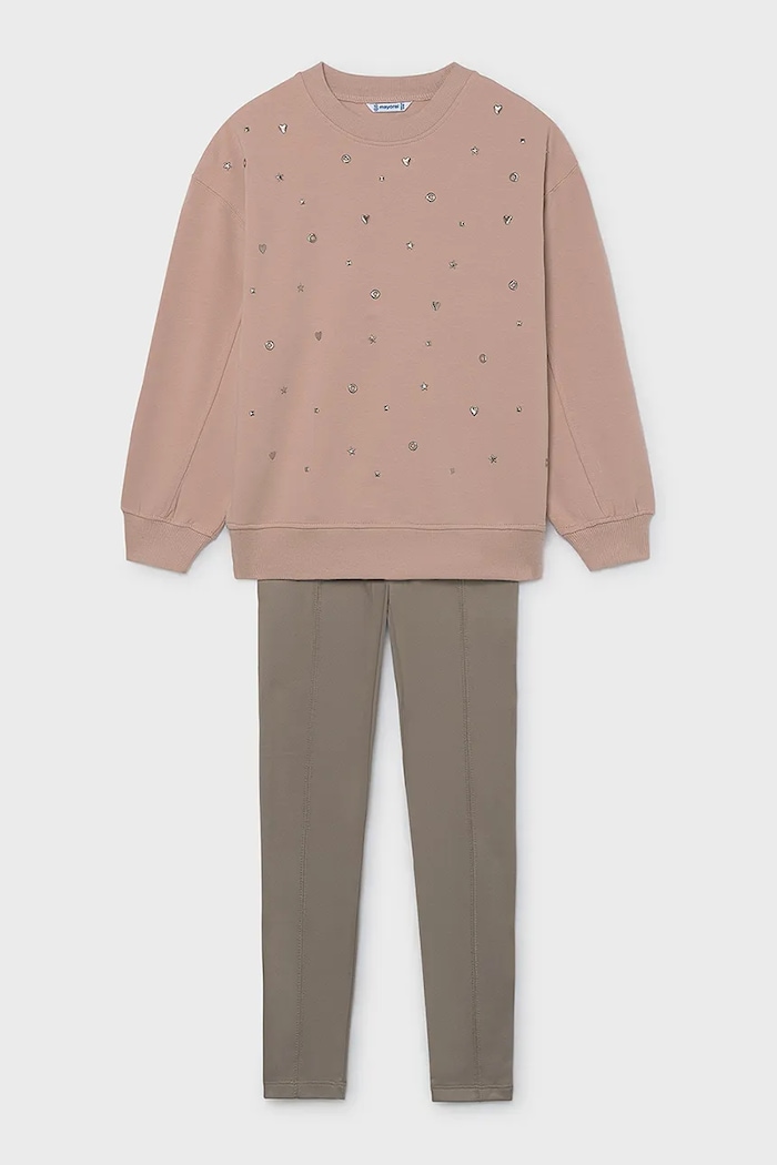 Mayoral комплект для детей с хлопком 7763.8E.Junior.9BY2 розовый AW26