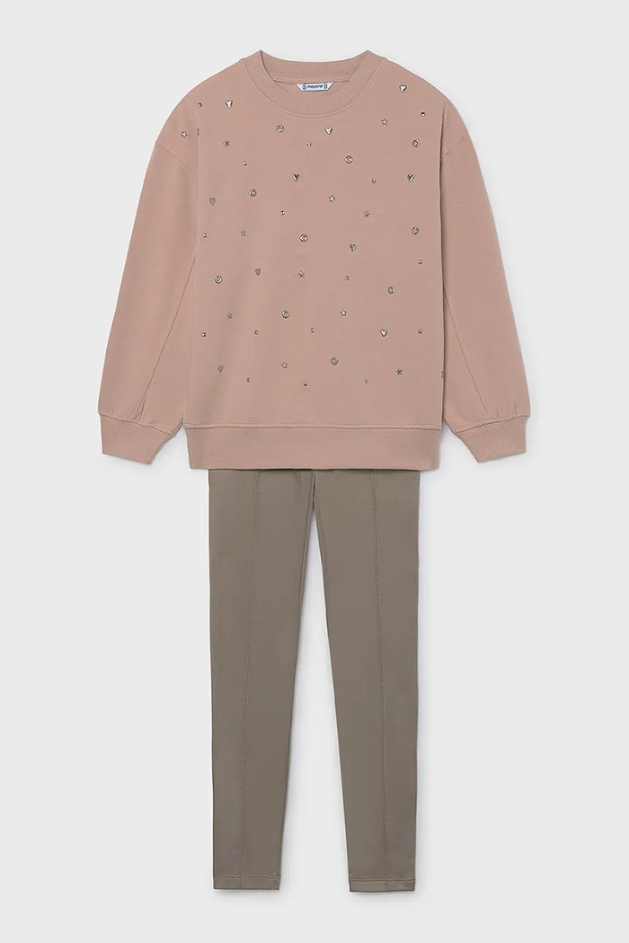 Mayoral комплект для детей с хлопком 7763.8E.Junior.9BY2 розовый AW26