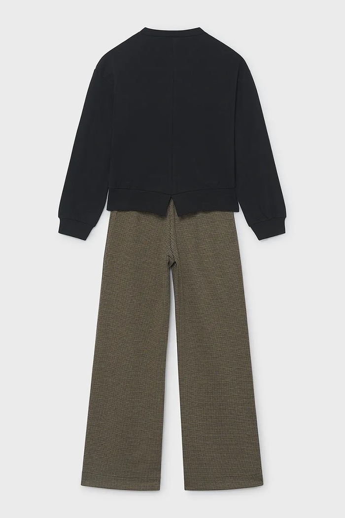 Mayoral komplet za djecu od pamuka s elastanom 7534.8E.Junior.9BY2 crna AW26