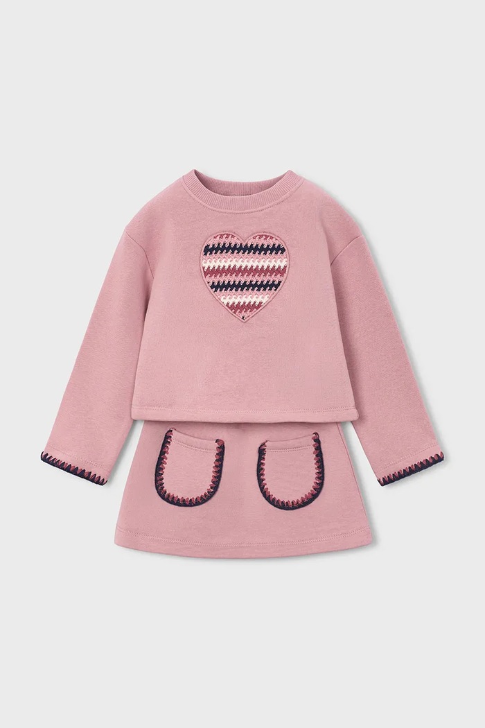Mayoral комплект для детей с хлопком розовый 4932.6A.Mini.9BY2