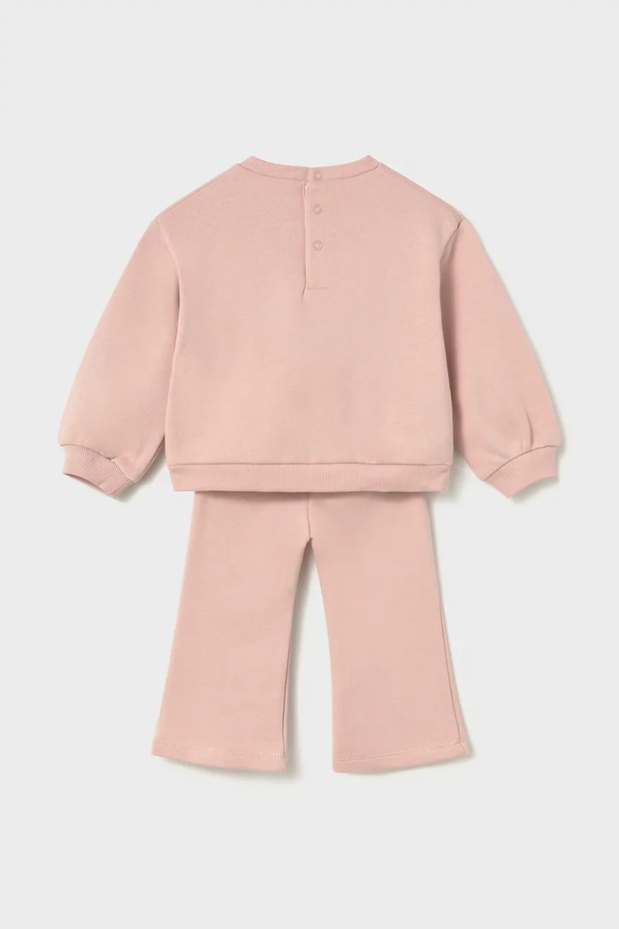 Mayoral σετ φόρμας παιδικό με βαμβάκι 2838.4B.Baby.9BY2 ροζ AW26