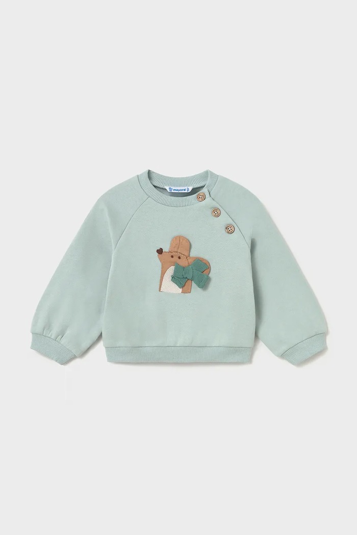 Mayoral комплект на каждый день для детей с хлопком 2837.4A.Baby.9BY2 бирюзовый AW26