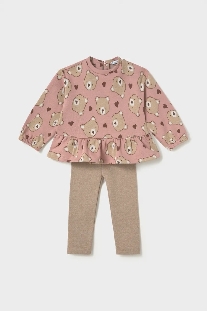 Mayoral комплект для детей с хлопком розовый 2781.4G.Baby.9BY2