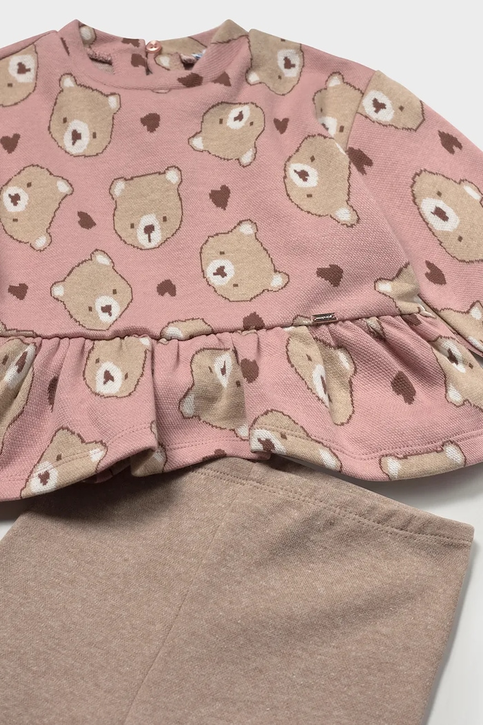 Девочка Mayoral комплект для детей с хлопком 2781.4G.Baby.9BY2 розовый