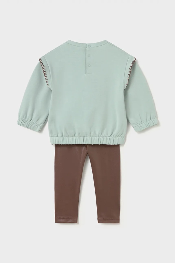 Mayoral комплект на кожен день дитячий з бавовною 2707.4E.Baby.9BY2 бірюзовий AW26
