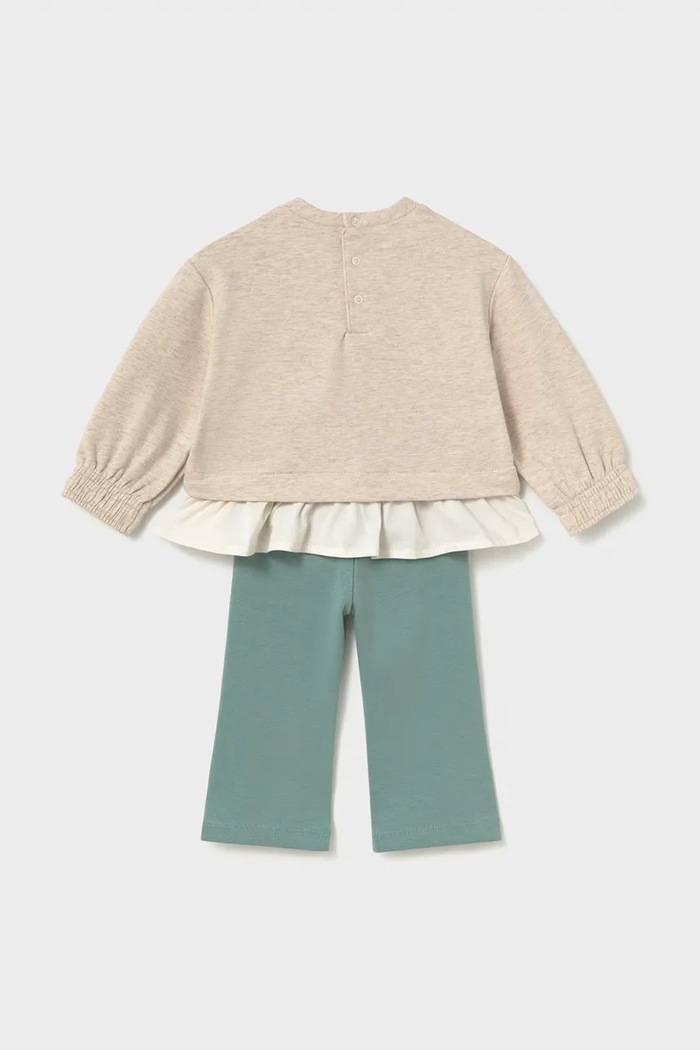 Mayoral комплект на каждый день для детей с хлопком 2705.4C.Baby.9BY2 бежевый AW26