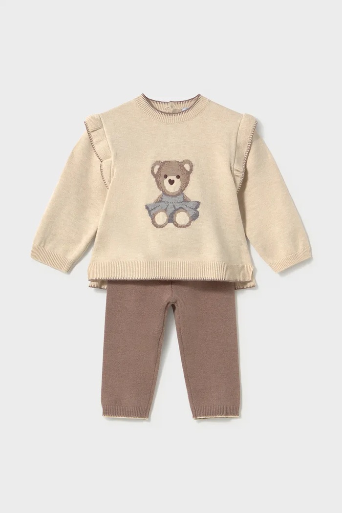 Mayoral súprava detská 2557.4G.Baby.9BY2 hnedá AW26