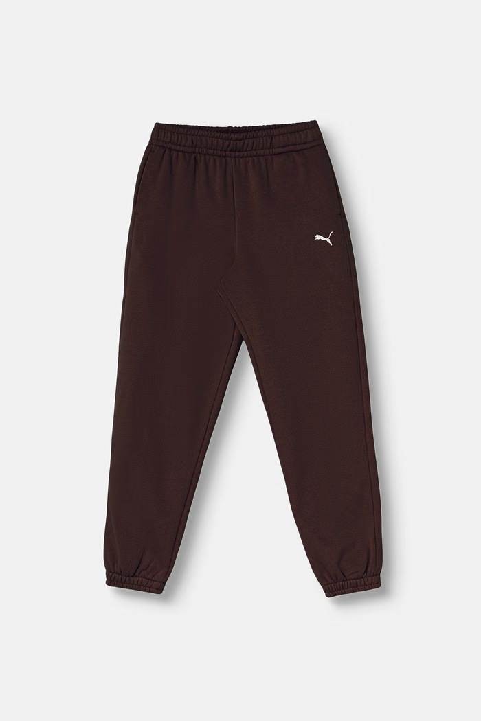 Dziewczynka Puma komplet dresowy dziecięcy z bawełną Loungewear Sweat Suit 689727.G brązowy