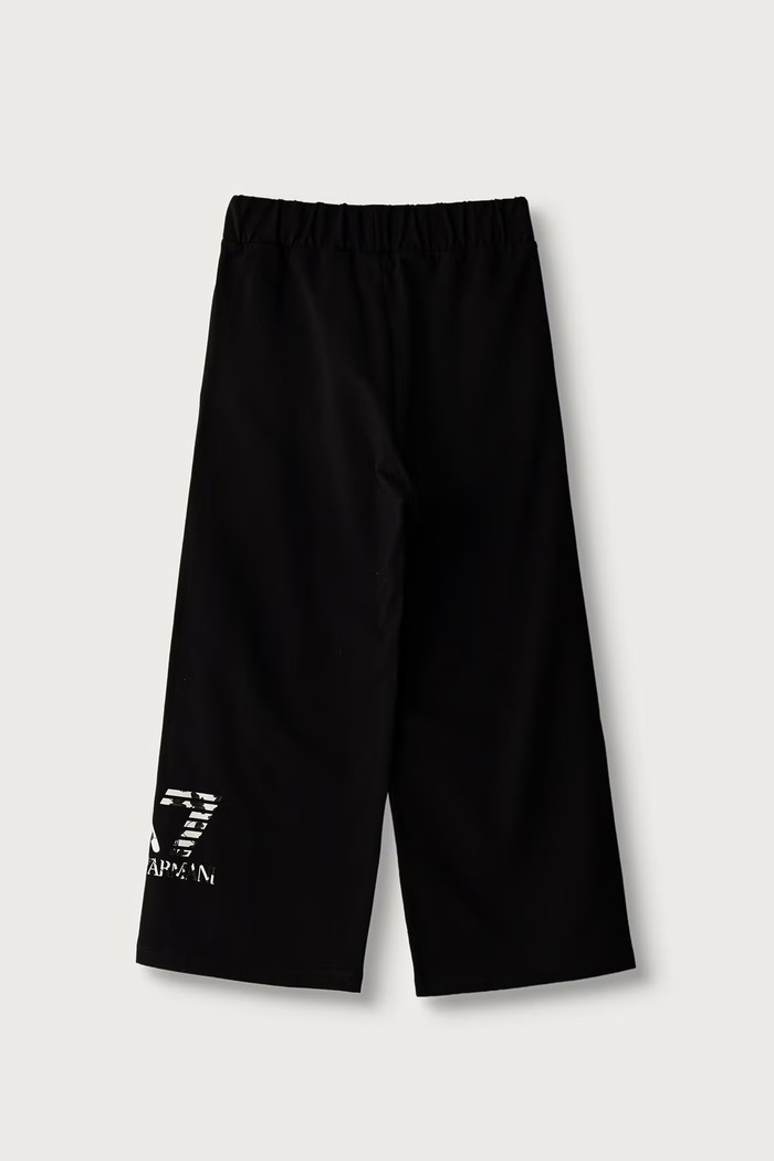EA7 Emporio Armani spodnie dresowe dziecięce bawełniane z elastanem 7G000247.AF26043 czarny AW26
