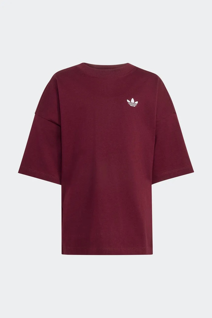 Dziewczynka adidas Originals Komplet dziecięcy z bawełną TREFOIL ESSENTIALS KS1278 bordowy
