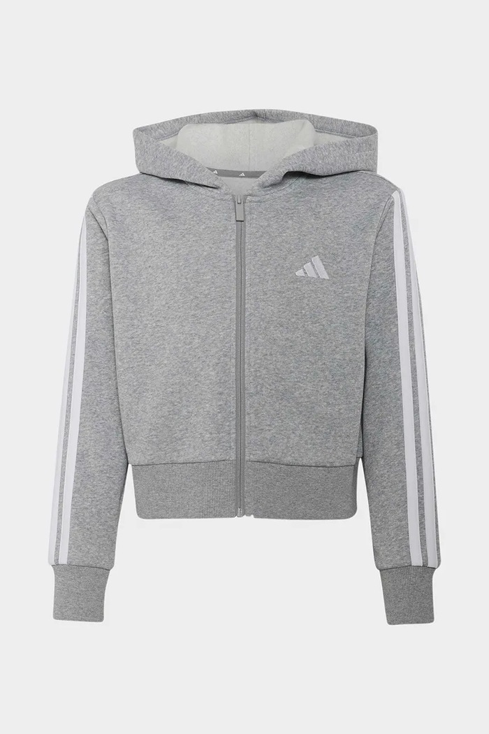 DÍVKA adidas teplákový set dětský s bavlnou KQ7822 šedá