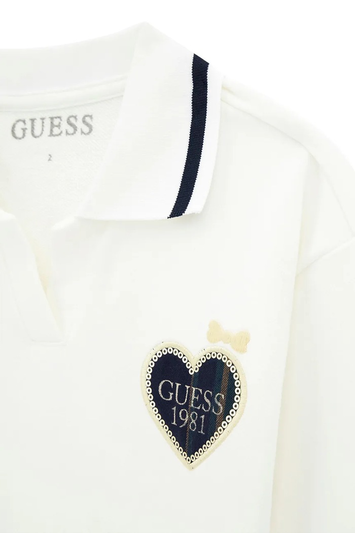 Dziewczynka Guess komplet codzienny dziecięcy bawełniany K6YG05.K3856.9BY2 beżowy