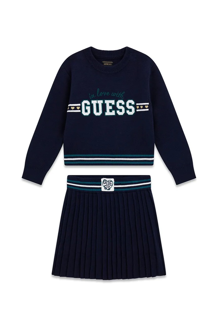 Guess komplet dziecięcy z wiskozą granatowy K6YG02.Z0815.9BY2