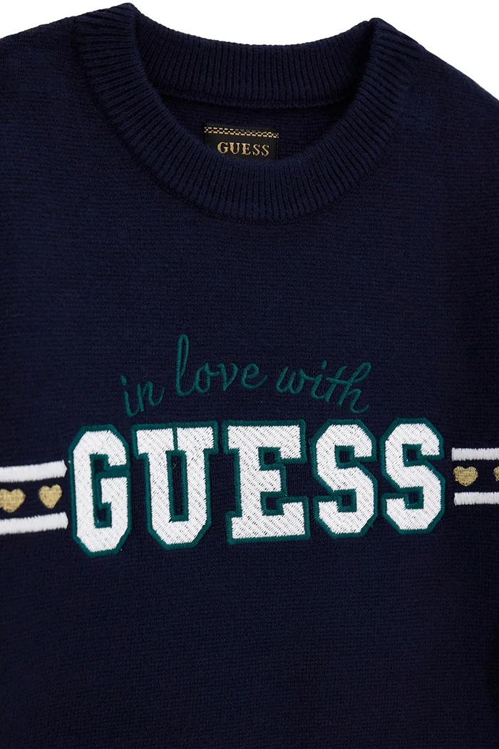 Dziewczynka Guess komplet dziecięcy z wiskozą K6YG02.Z0815.9BY2 granatowy
