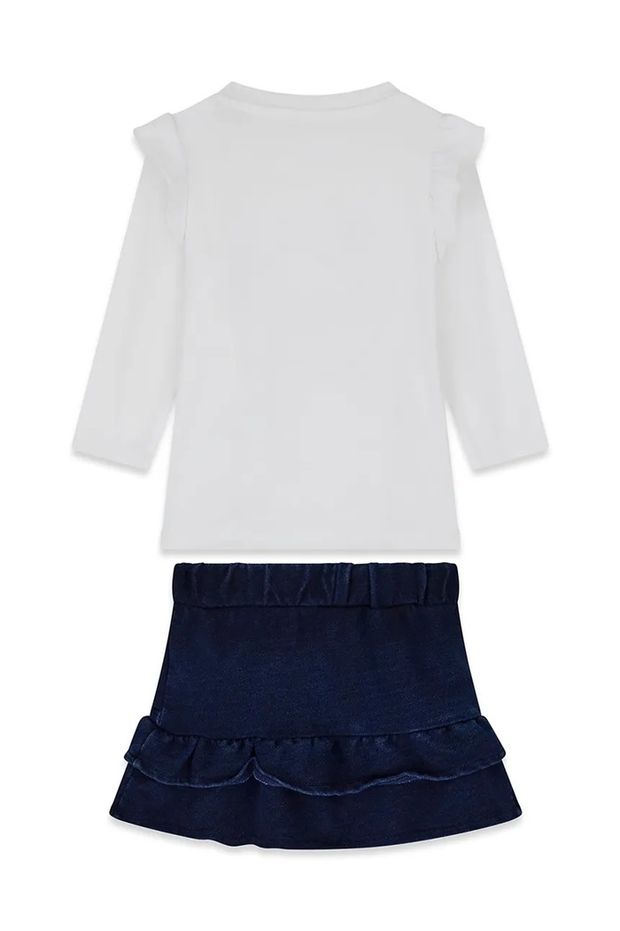 Guess Komplet dziecięcy bawełniany A6YG15.K3972.9BY2 biały AW26