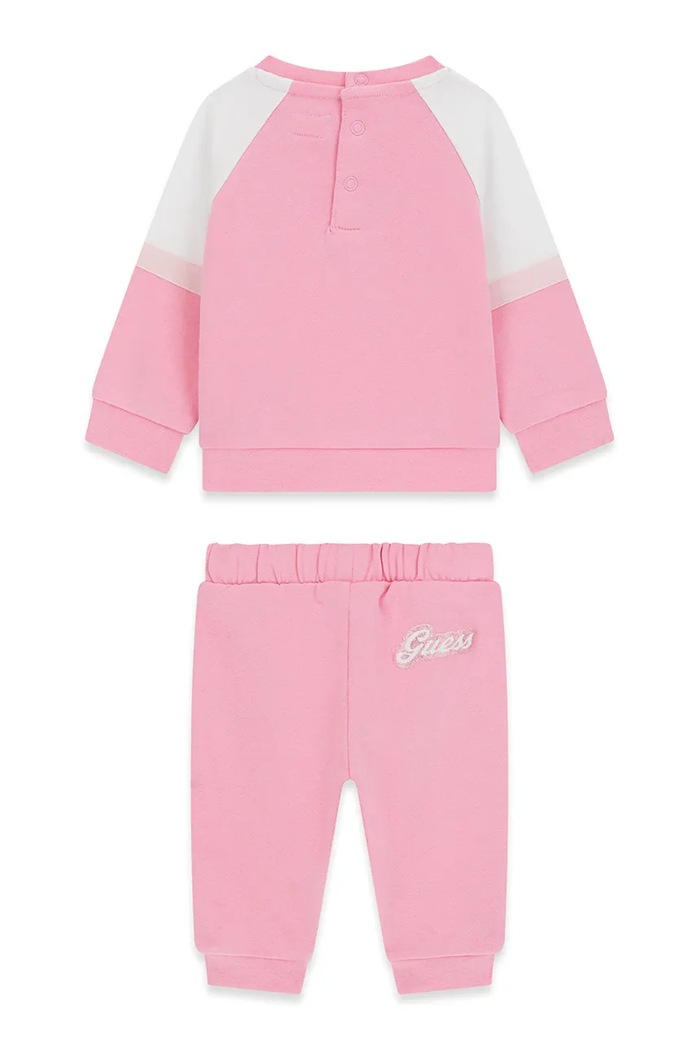 Guess komplet trenirka za djecu od pamuka A6YG05.K3902.9BY2 roza AW26