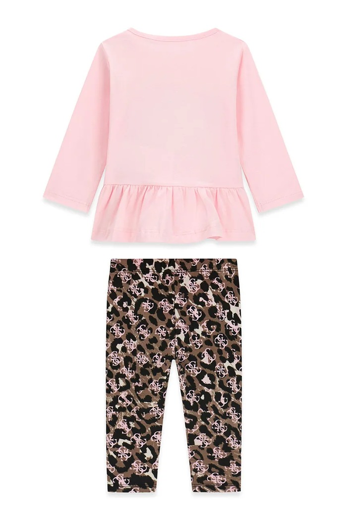 Guess každodenní set dětský bavlněný s elastanem A6YG02.K3896.9BY2 růžová AW26
