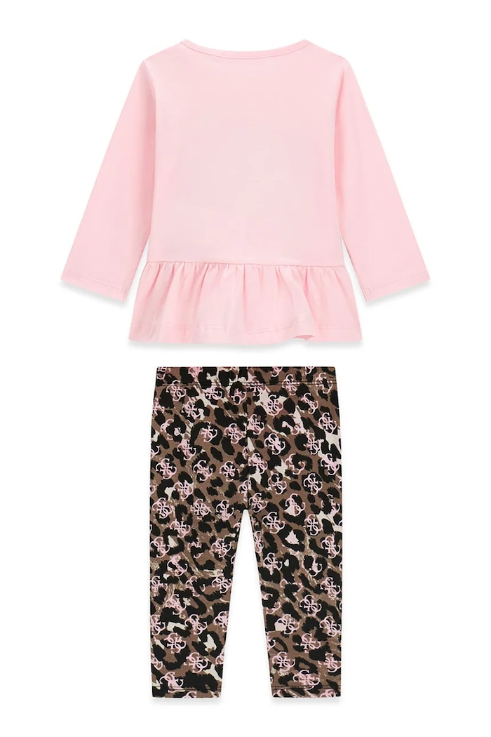 Guess každodenní set dětský bavlněný s elastanem A6YG02.K3896.9BY2 růžová AW26