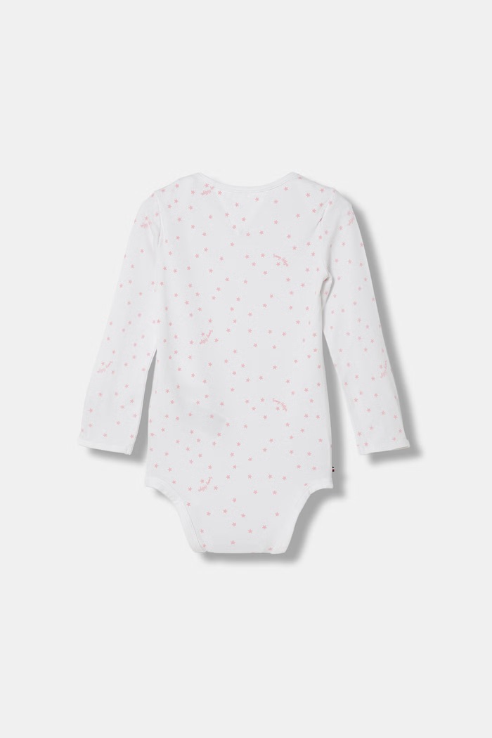 Tommy Hilfiger komplet niemowlęcy bawełniany z elastanem KN0KN02277.9BY2.G różowy