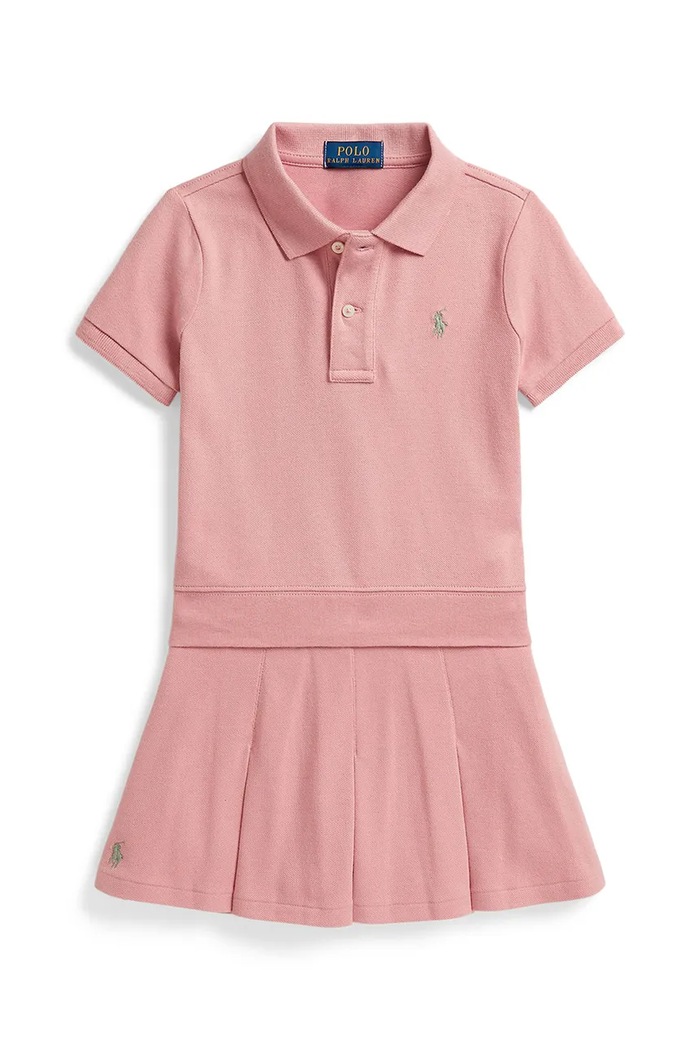 Polo Ralph Lauren vsakdanji komplet otroški bombaž z elastanom roza 312B19943002
