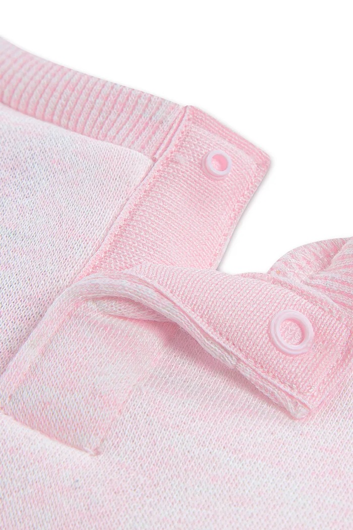 Komplet dresowy niemowlęcy bawełniany Nike 56M188 różowy