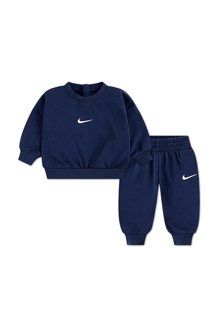 Nike Komplet dresowy niemowlęcy bawełniany granatowy 56M188