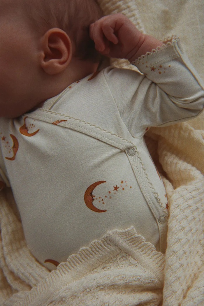 Konges Sløjd Komplet niemowlęcy bawełniany z elastanem BASIC NEWBORN SET GOTS KS106382.9BY2