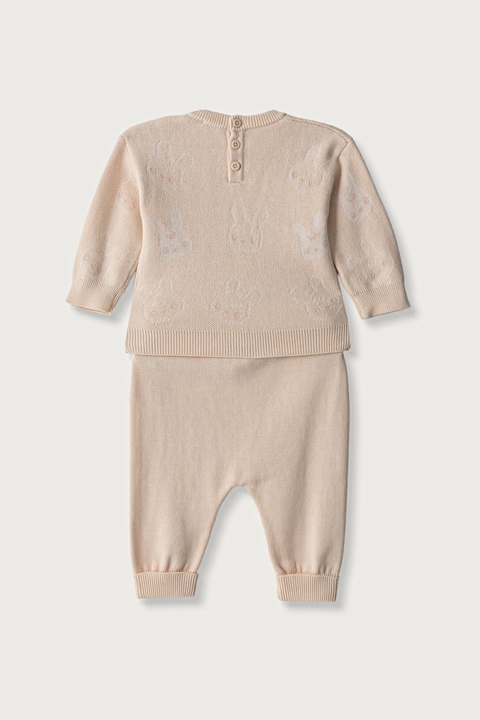 United Colors of Benetton Σετ παιδικό βαμβακερό 1ZOCB101J.W.Reproposal μπεζ AW26