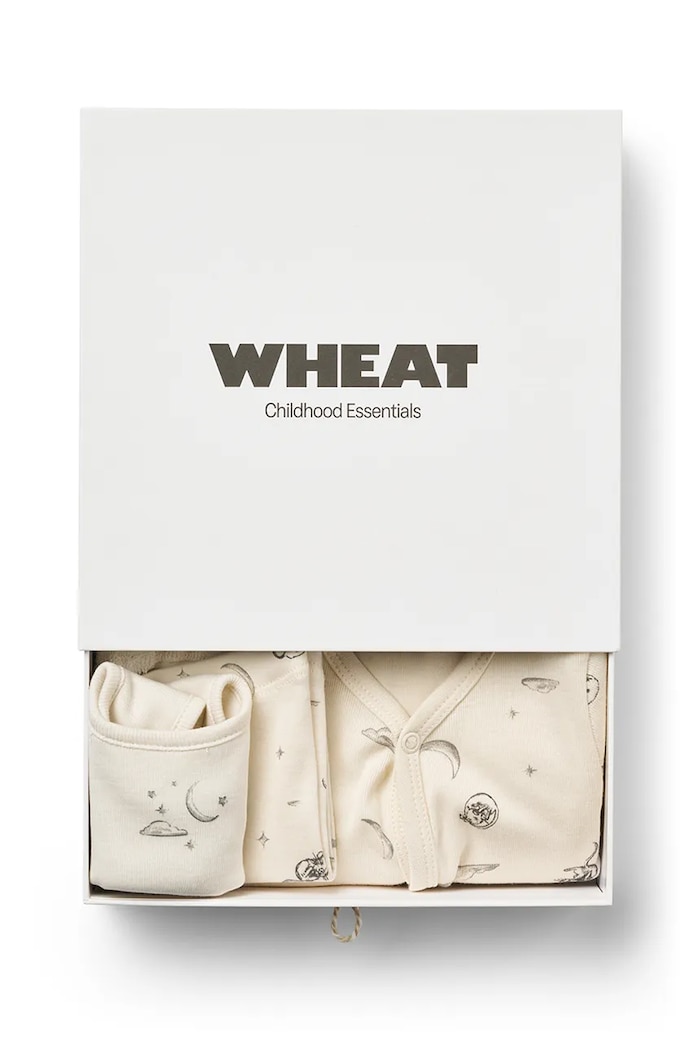 Deklice Wheat Komplet za dojenčke bombažen 3605.193.GOTS bež