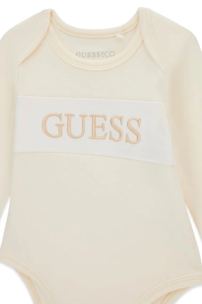 Chłopiec Guess Komplet codzienny niemowlęcy bawełniany H6BG06.K6016.9BY2 beżowy