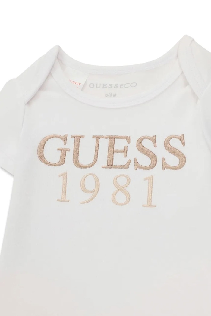 Komplet codzienny niemowlęcy bawełniany Guess H6BG06.K6016.9BY2 beżowy