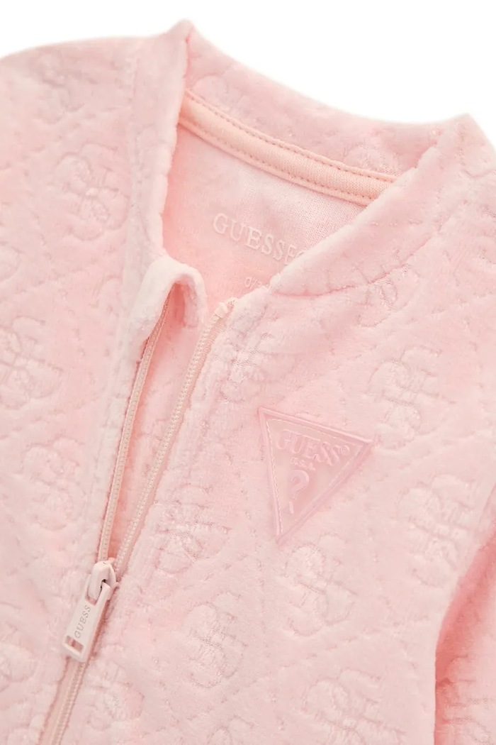 Komplet dresowy niemowlęcy z bawełną Guess H6BG05.K6014.9BY2 różowy