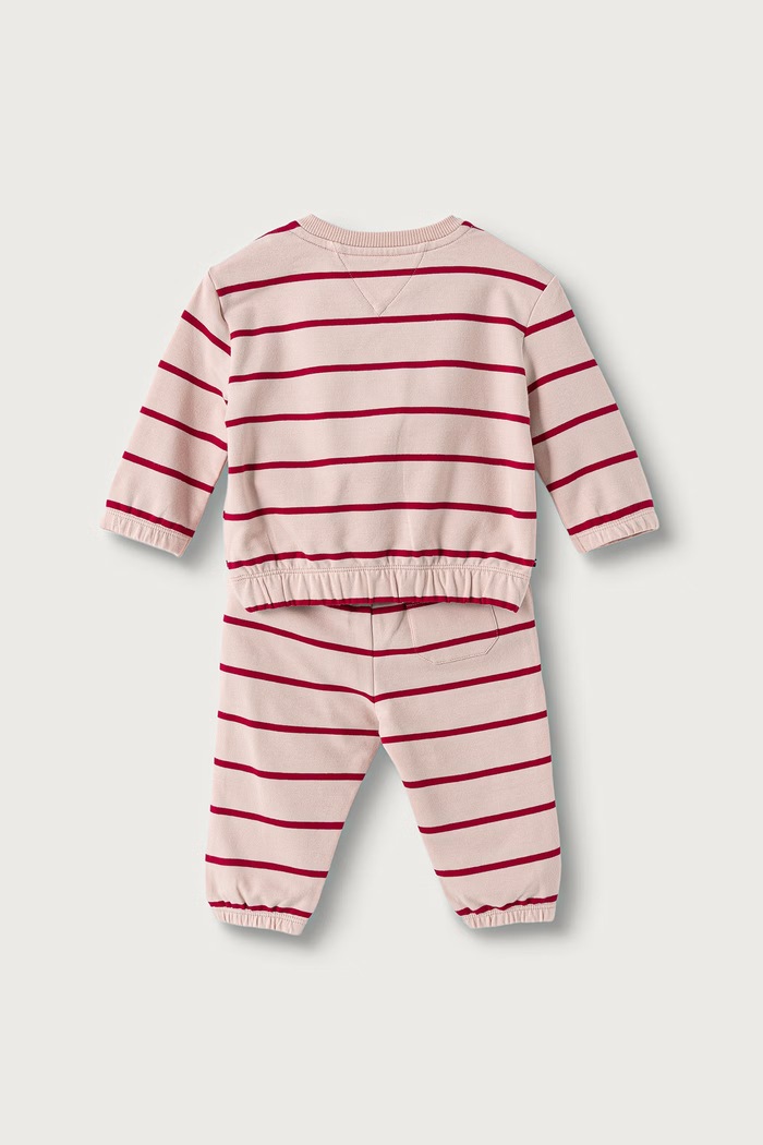Tommy Hilfiger Compleu de trening pentru copii din bumbac cu elastan KN0KN02320.9BY2 roz AW26
