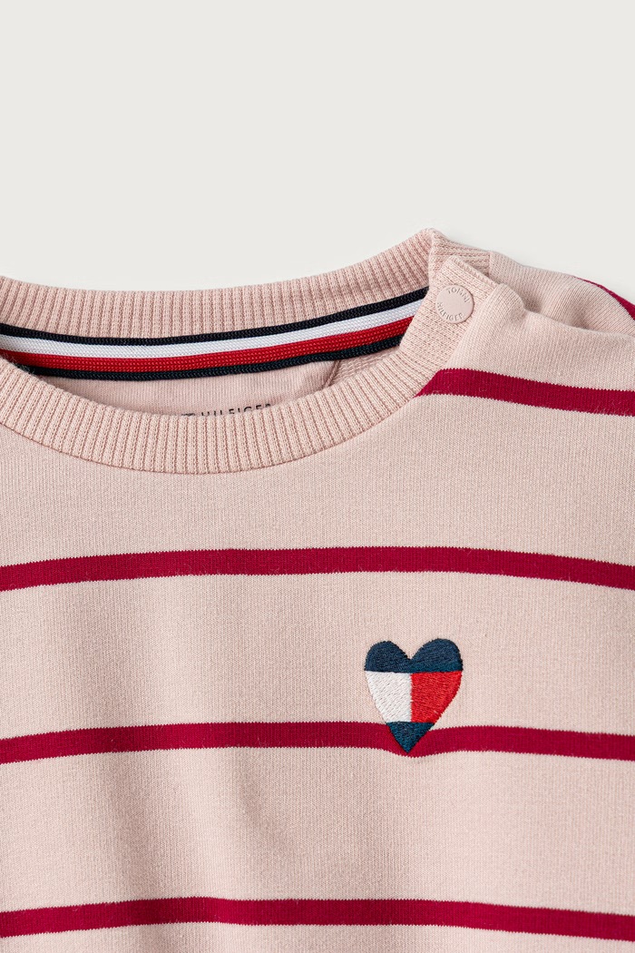 Băieți Tommy Hilfiger Compleu de trening pentru copii din bumbac cu elastan KN0KN02320.9BY2 roz