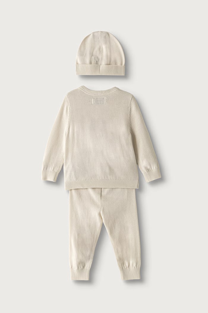 Calvin Klein Jeans set kojenecký bavlněný LVCKFJN05N.9BY2 béžová AW26