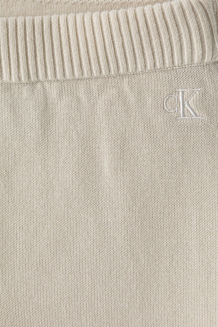 Chłopiec Calvin Klein Jeans komplet niemowlęcy bawełniany LVCKFJN05N.9BY2 beżowy