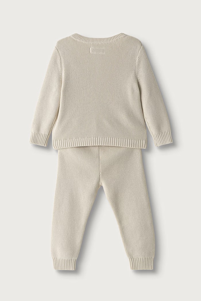 Calvin Klein Jeans komplet dziecięcy bawełniany LVCKFJI04N.9BY2 beżowy AW26
