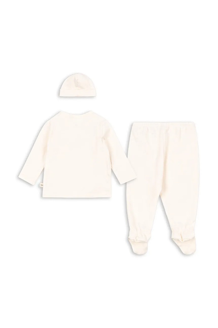 Konges Sløjd Komplet dziecięcy TAKE-ME-HOME SET GOTS KS106279.9BY2 beżowy AW26