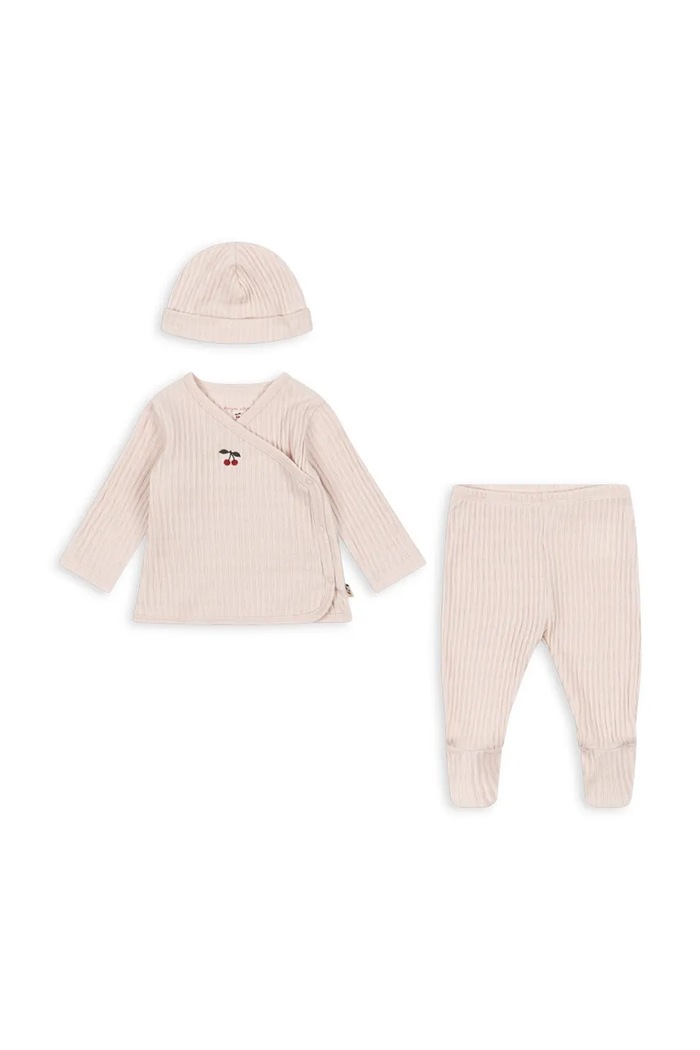Konges Sløjd Komplet dziecięcy TAKE-ME-HOME SET GOTS różowy KS106279.9BY2