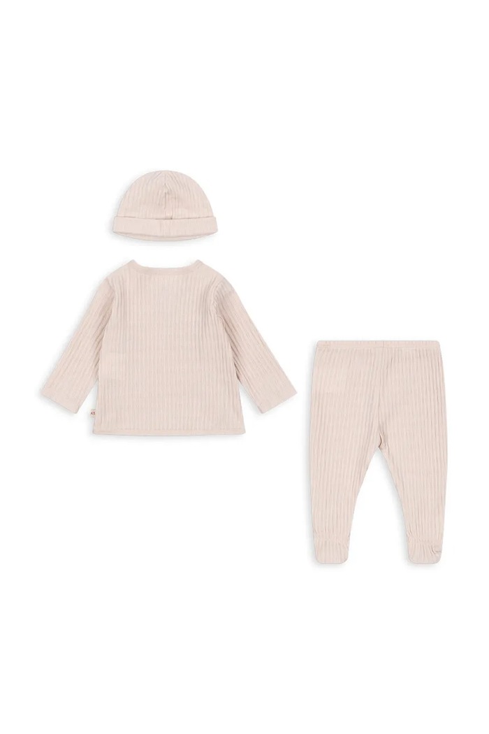 Konges Sløjd Komplet dziecięcy TAKE-ME-HOME SET GOTS KS106279.9BY2 różowy AW26