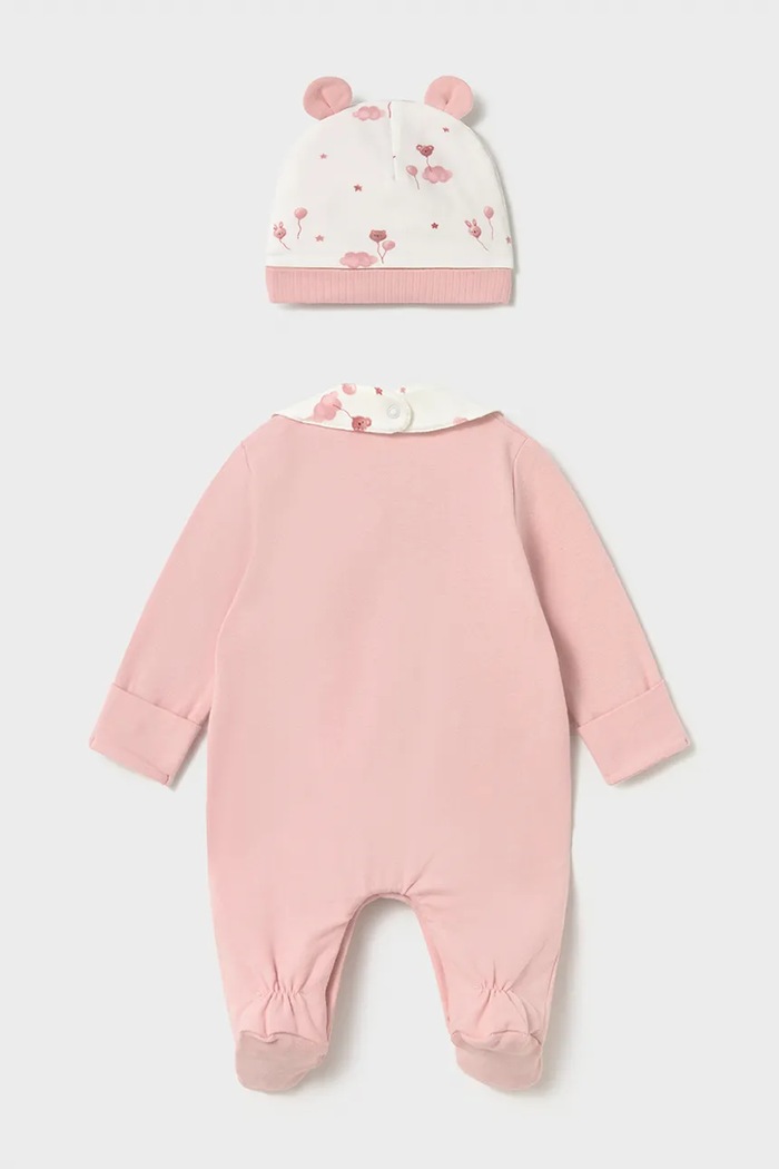 Chłopiec Mayoral Newborn Śpiochy niemowlęce bawełniane z elastanem 2748.1A.Newborn.9BY2 różowy