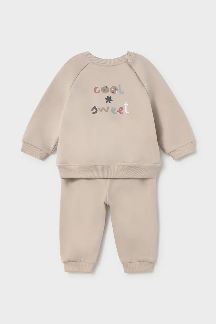 Mayoral Newborn komplet trenirka za bebe od pamuka 2607.2A.Newborn.9BY2 bež AW26