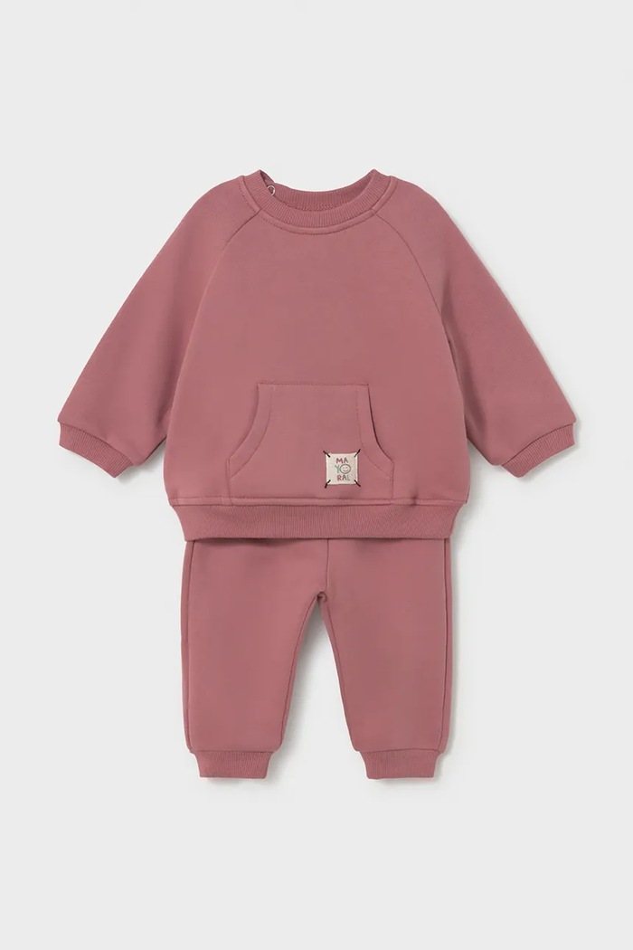 Mayoral Newborn komplet trenirka za bebe od pamuka roza 2607.2A.Newborn.9BY2