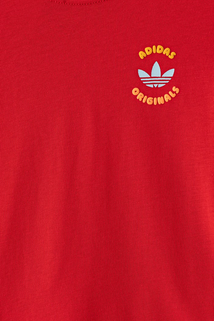 adidas Originals komplet dziecięcy bawełniany czerwony LH4728
