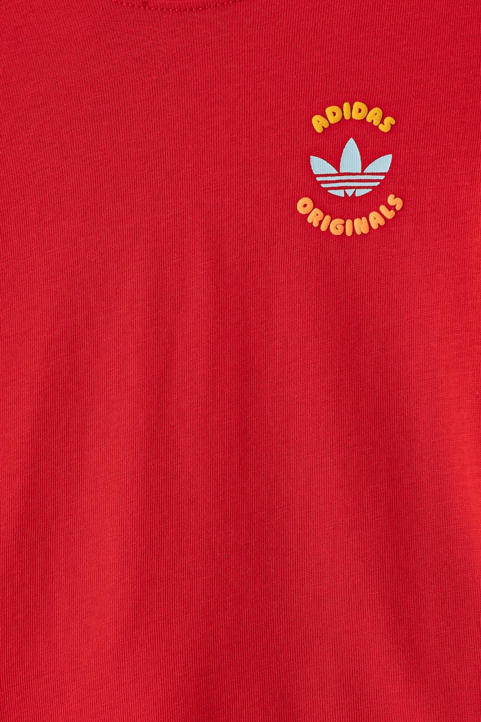 adidas Originals komplet dziecięcy bawełniany czerwony LH4728