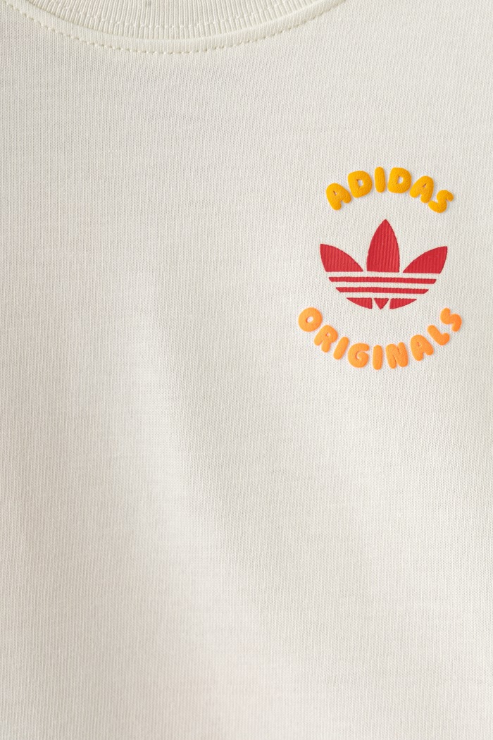 adidas Originals komplet dziecięcy bawełniany beżowy LH4727